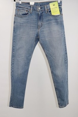 Levi's 512 Slim Taper Jeans Mens Size 31x30 Light Blue Wash Flex Stretch New
