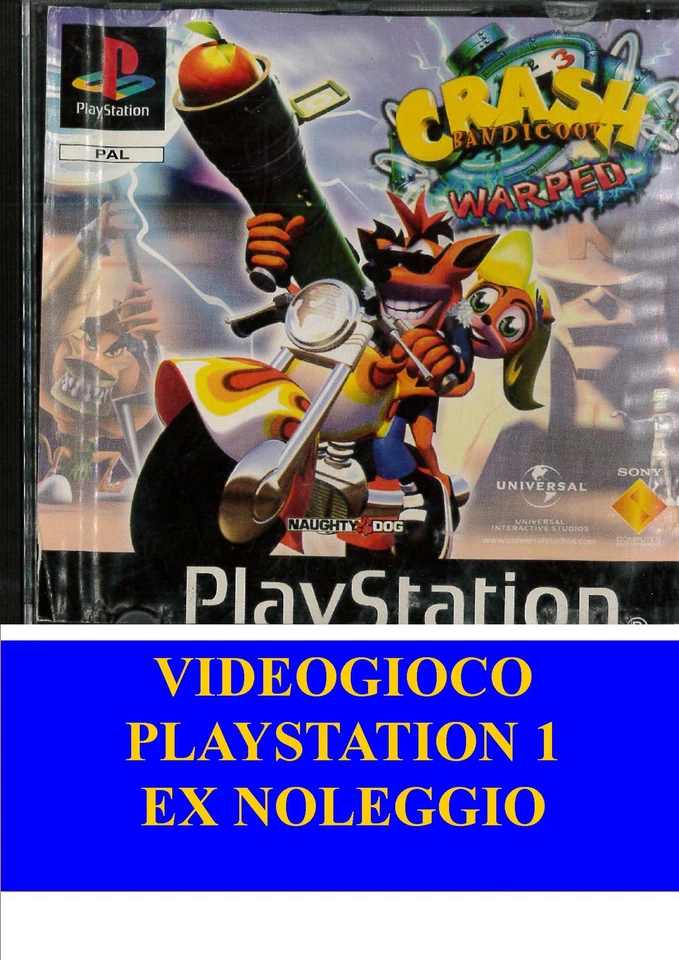 CRASH BANDICOOT III WARPED Jeu PlayStation 1 d’occasion - Photo 1/1