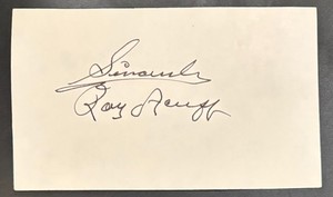 Roy Acuff Signed 3.5x5 Index Card