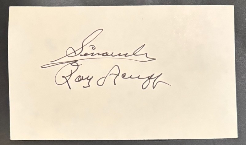 Roy Acuff Signed 3.5x5 Index Card