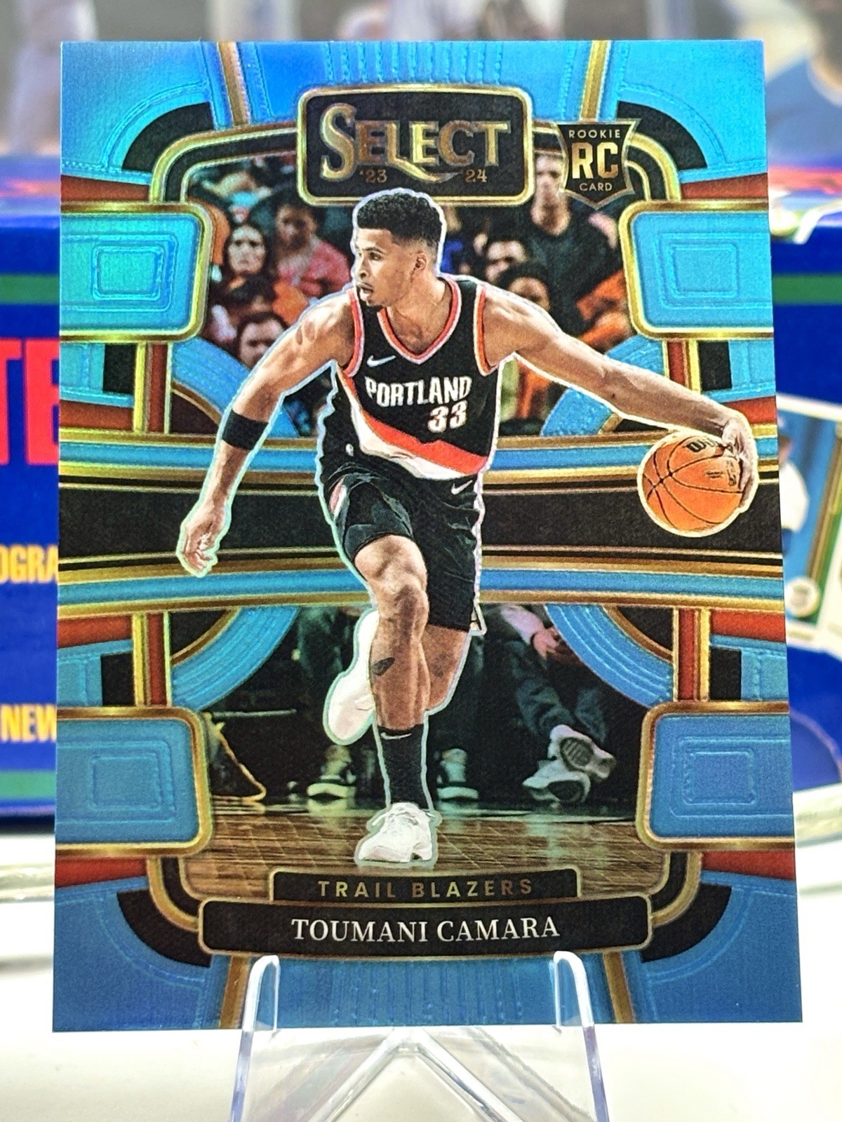 2023-24 Panini Select - Concourse Toumani Camara #81 Light Blue Prizm /299 (RC)