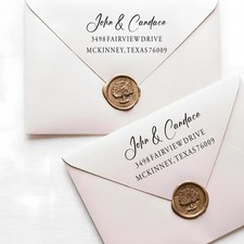 Customized Address Stamp Self Inking Address Stamp Mailing Stamp 50 x 25 MM