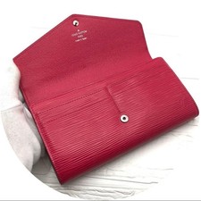 Louis Vuitton Women Continental Wallet Epi Sarah Pink Fuchsia M62233