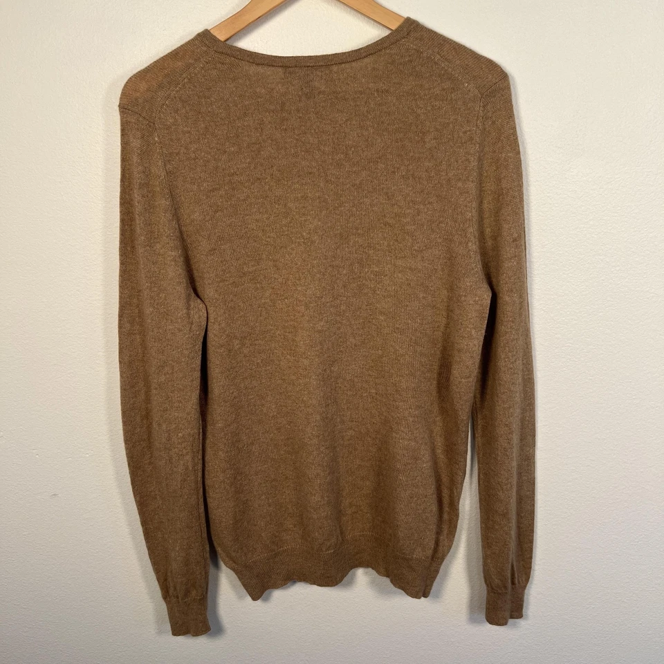 Мужской кашемировый пуловер Charter Club свитер размер L коричневый роскошный классический джемпер - Изображение 2 из 4