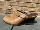 COACH Bethany Wedge Mule Tan Leather Womens Size 9.5 B — photo 1