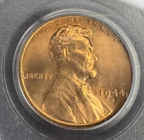 1944-D Lincoln Wheat Cent PCGS MS67 RD – Gem Red WWII Era High-Grade Penny - Image 2 of 4