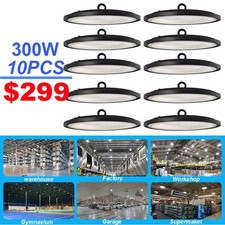 10Pack High Bay Led Shop Lights 300Watt GYM Commercial Garage Industrial Factory
