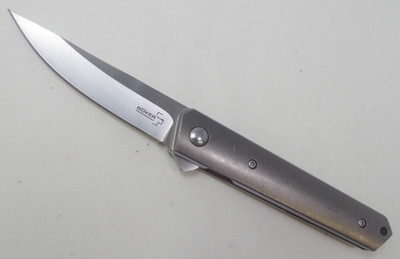 Boker Plus Kwaiken Mini Flipper Pocket Knife Titanium Handle VG-10 - TSA Auction