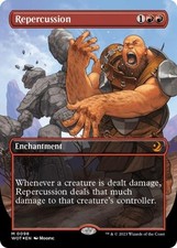 NM Foil M - Repercussion (Anime Borderless) (Confetti Foil): WOE Enchanted Tales