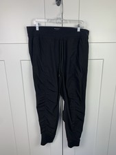 ATHLETA Attitude Dance Pants Size 16 Black Stretch Lightweight Athleisure