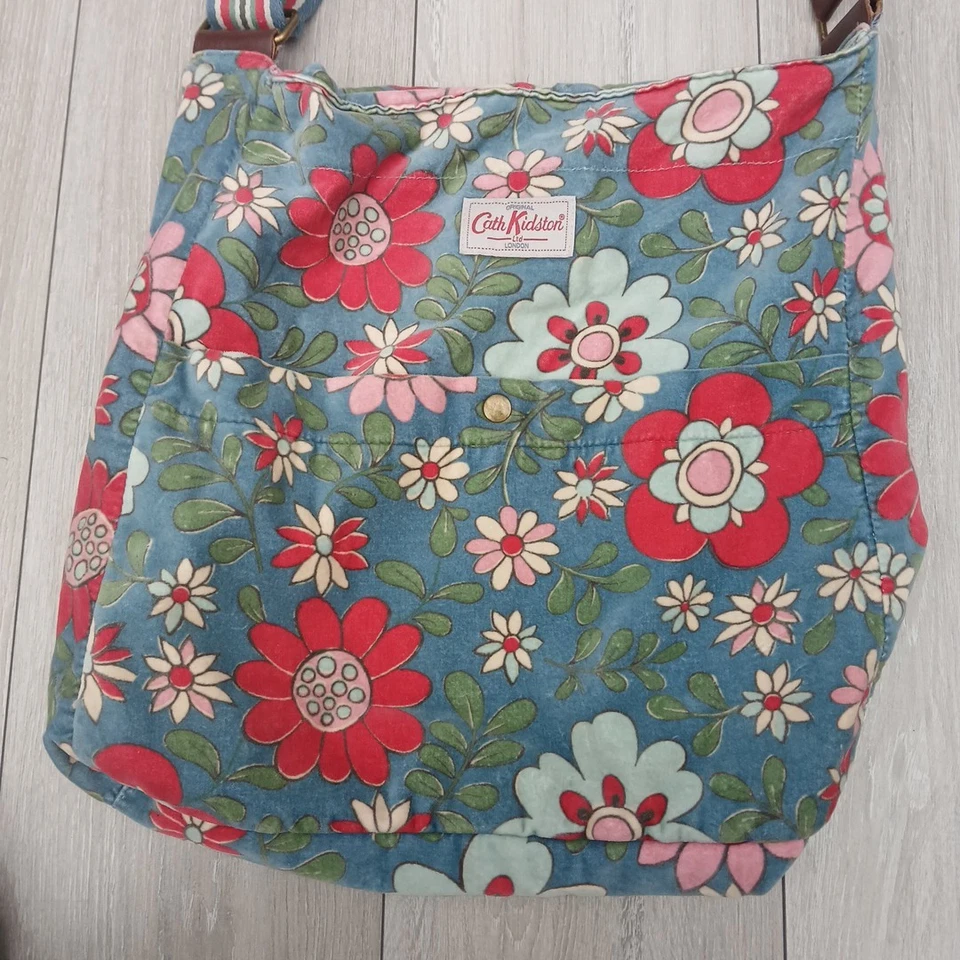 Cath Kidston Velvet Crossbody Bag Large Multicolour Floral  - Image 2 of 4
