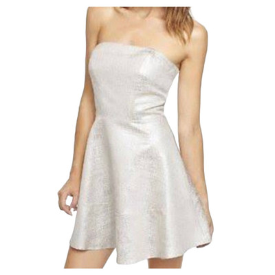Express white and silver metallic cocktail dress NWT size 8