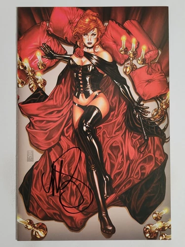 X-men #6 Marvel 2020 NM 9.4 Signed Mark Brooks w/COA Black Queen Virgin Variant