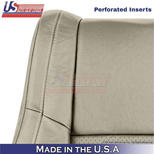 2011-2022 For Dodge Durango Leather Perf. Driver Top Cover Light Frost Beige - Picture 3 of 6