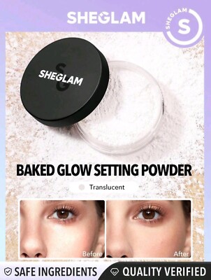 SHEGLAM Baked Glow Setting Powder - Translucent Oil Control Loose Powder