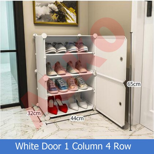 AUKO Shoe Cabinet DIY Cube Box Portable Storage Organiser Stand Wardrobe - Picture 7 of 15