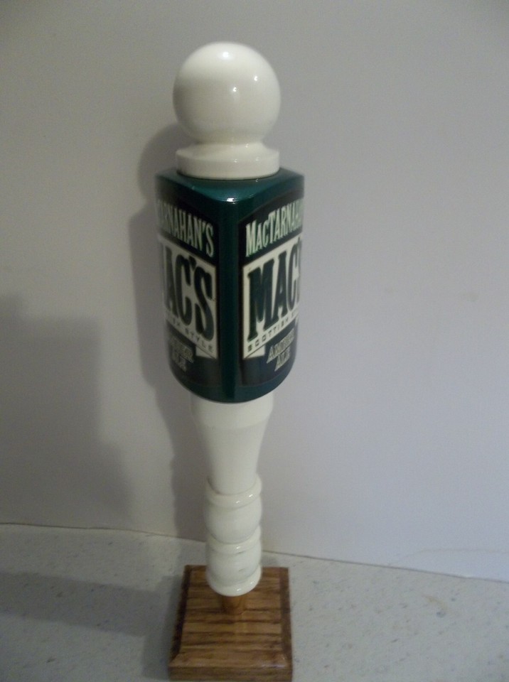 MacTARNAHAN'S Mac's Scottish Style Amber Ale Beer Tap Handle Ceramic