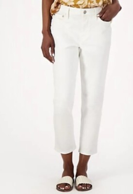 Candace Cameron Bure Regul Pacific Denim Cropped Jean-Whit White Plus 18 A564177