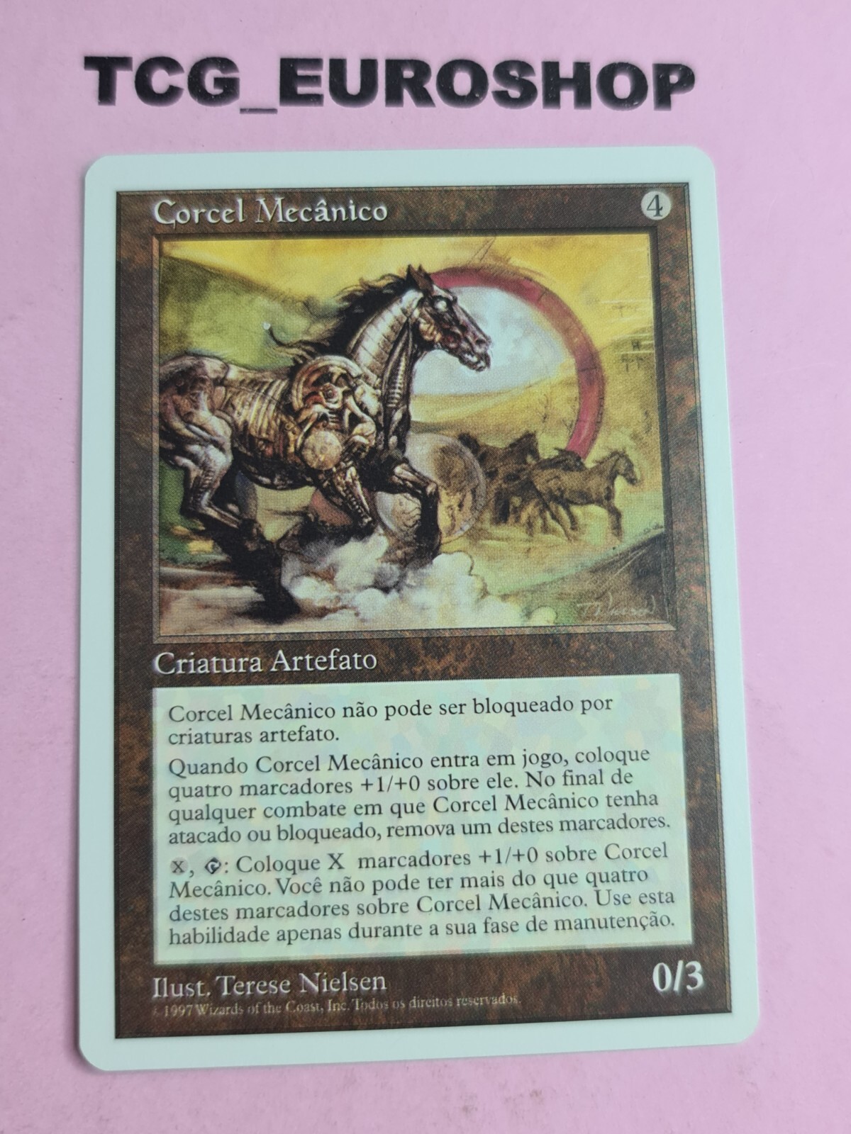 1997 ● CLOCKWORK STEED ● FIFTH EDITION ● PORTUGUESE ● MTG ● NM ● C487