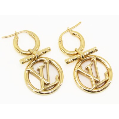 LOUIS VUITTON M00613 earring Bookle Dreille Baby Louise Metal | eBay