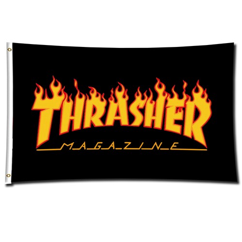 Thrasher Magazine Flag Banner 3x5 Ft Skateboard Poster Park Old School Skater Us Ebay