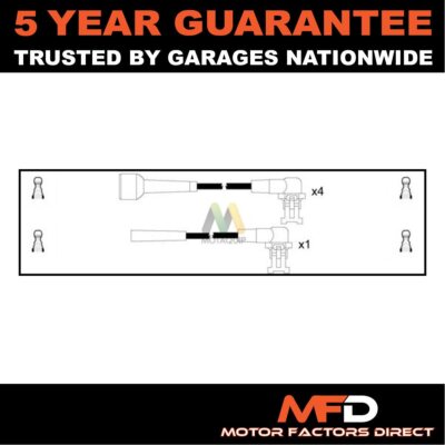 Fits Renault Clio 1995-1998 1.7 1.8 2.0 2.1 + Other Models MFD Ignition Leads