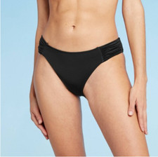 Women's Hipster Bikini Bottom   Shade  Shore - Black - S/L - C460