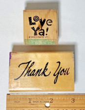 Thank you Love Ya Rubber Stamps for Crafting - Choose Your Own