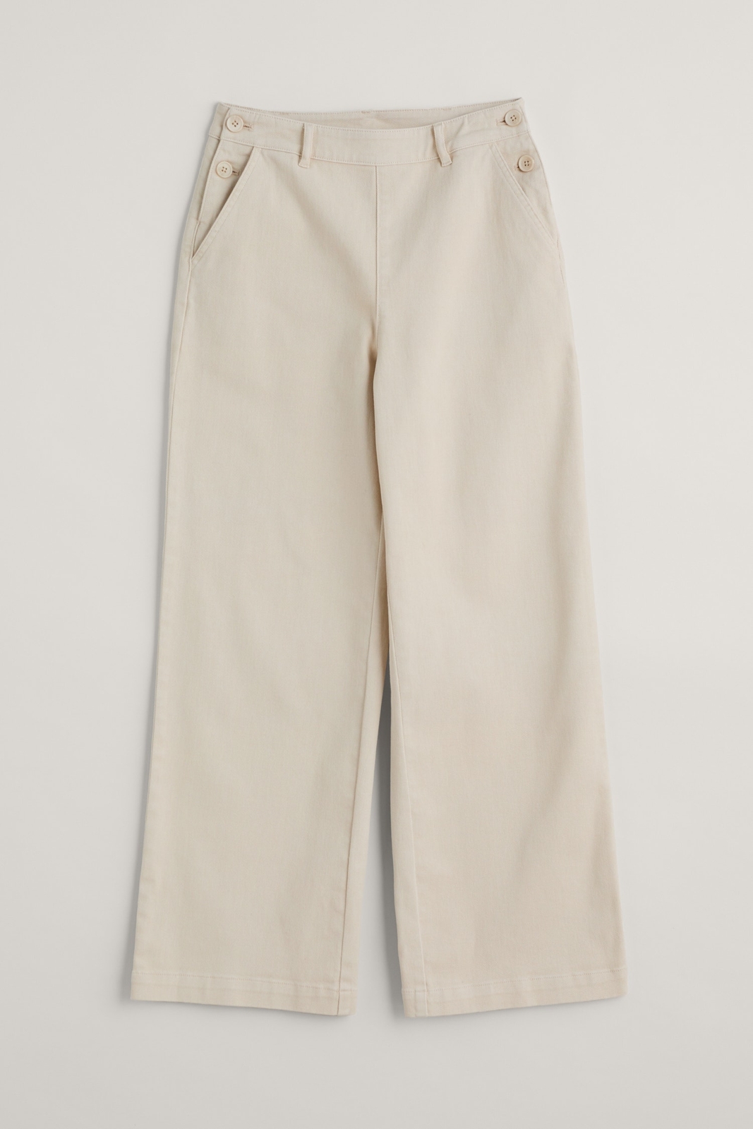 Seasalt Women's Trousers natural Hannafore View Full Length Wide Leg