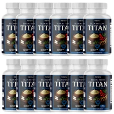 Blood Flow Titan Boost Pro Wellness & Vitality Support Supplement, 12 Packs