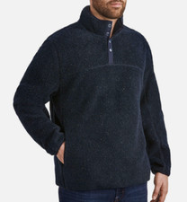 Alpine Sherpa Quarter Snap Pullover - Small - Navy Speckle - Member's Mark