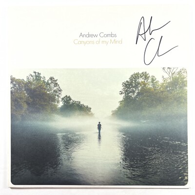 Andrew Combs  Canyons Of My Mind  LP/New West (NM) Cream Marbled Autographed