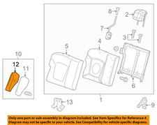 GM OEM 19-22 Spark Seats Tracks Rear Seat Components-Bolster Cover 42613924