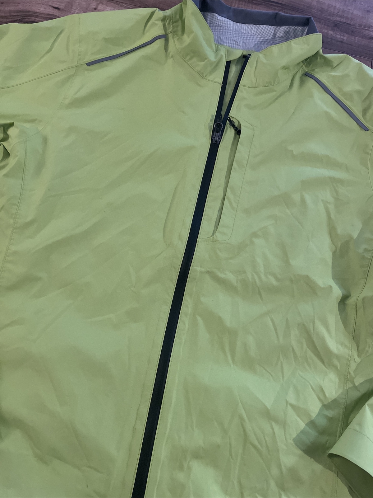 REI COOP Cycles Rain Jacket Reflective Cycling Neon … Gem