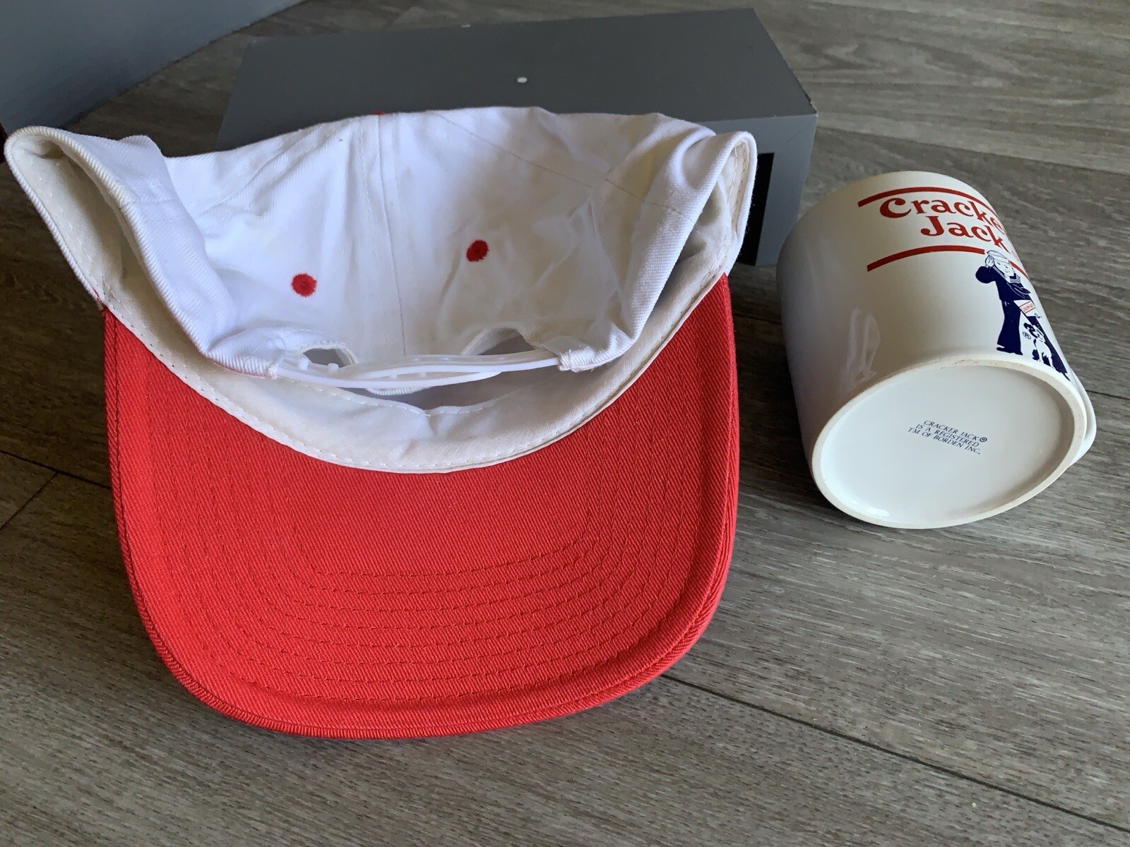 Cracker Jack Cap Hat Red Adjustable Snapback Truc… - image 2