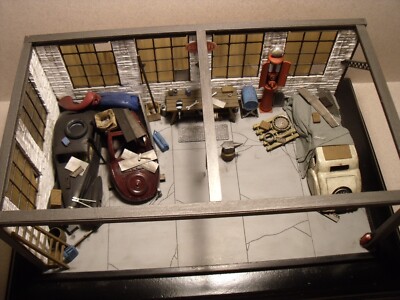 Garage Miniature 1/43 Bugatti – Atelier Vroom Depreux Esso Norev Minichamps, Occasion Restauré