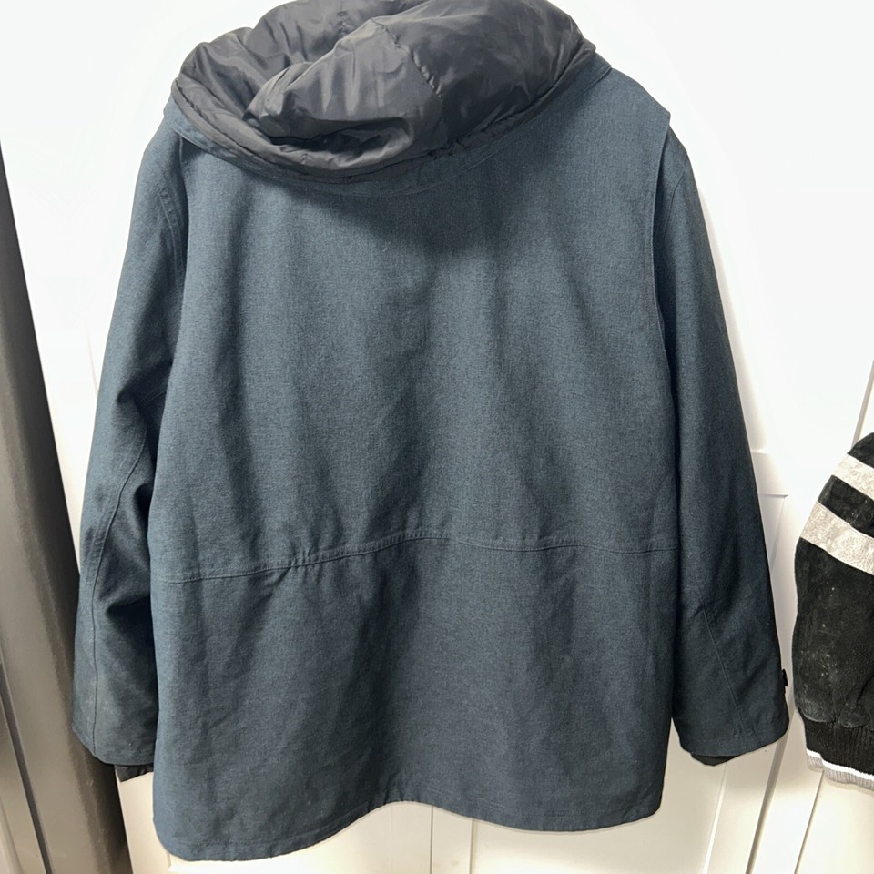 LL Bean Tek 3in1 All Season Parka Jacket Waterproof Coat 284416 Blue