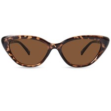 OPTOFENDY Cat Eye Sunglasses for Women, Vintage Retro Narrow Cateye Frame Tre...