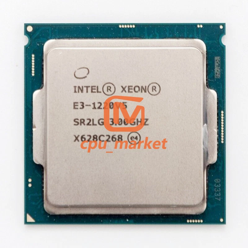 Intel Xeon E3-1220 v5 SR2LG 4 Cores 3.00GHz 8 MB LGA1151 CPU Processor - Image 2 of 2