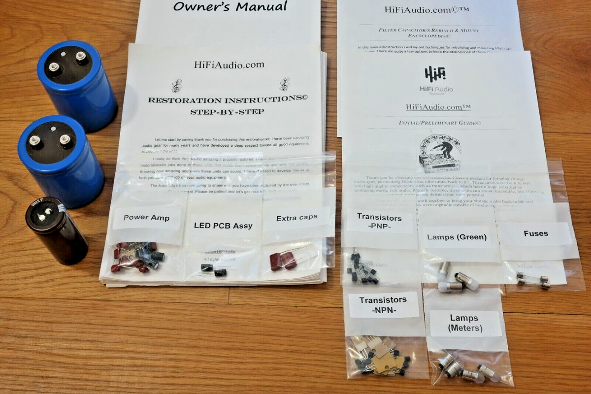 Bose 1800 Amplifier Restoration Kit repair upgrade recap capacitor