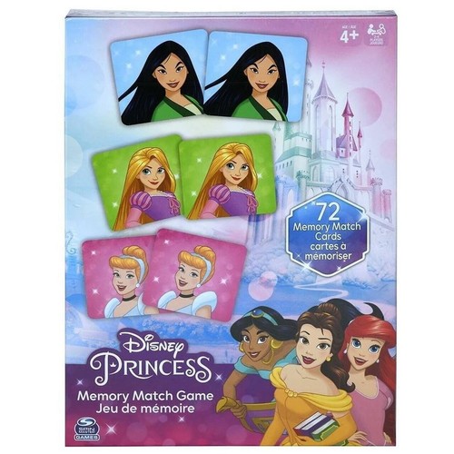 Disney Princess Educational Game - 72-Piece Match Game for Kids