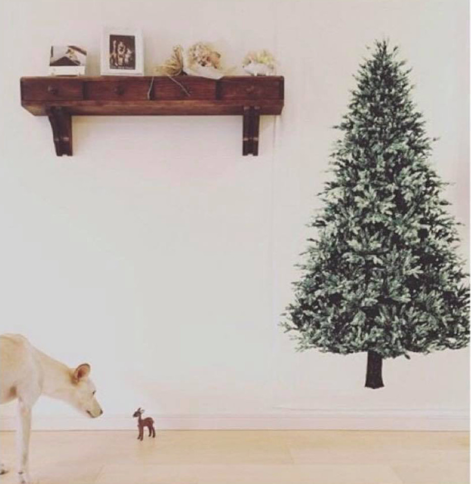 Christmas tree Print Hanging Tapestry ( size C) 