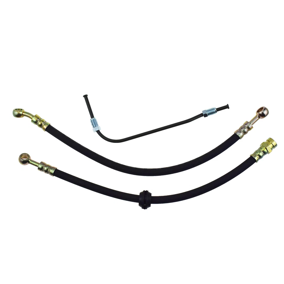 Brake Hose Kit w/ Brake Pipe for Honda CB350/360/400F/450K/500/550K/750K/750F - Imagen 3 de 4