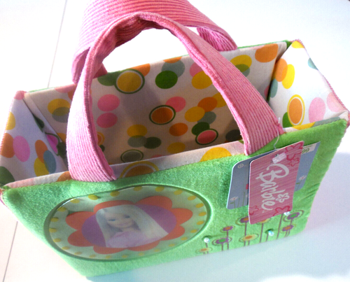 Barbie Plüsch Handtasche Tasche Korb 2006 - kann für Halloween Ostern sein - unbenutzt mit Etikett - Bild 8 von 16