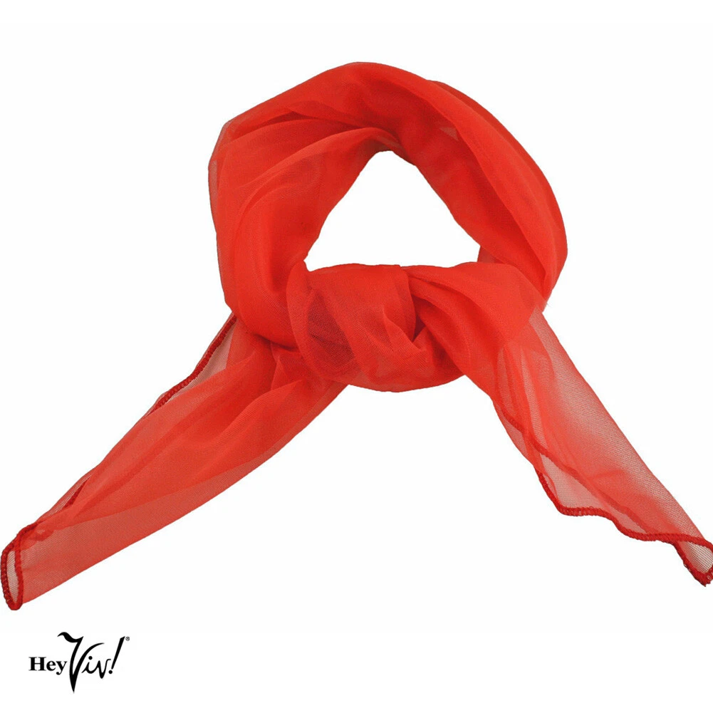chiffon scarf red