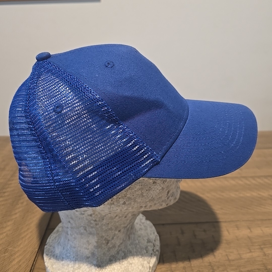 Blue Solid Plain Baseball Cap Trucker Blank Hat B… - image 4