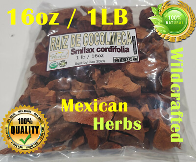 Cocolmeca 16oz Herbal Tea Raiz de Cocolmeca Mexican Herbs Smilax cordifolia 1LB