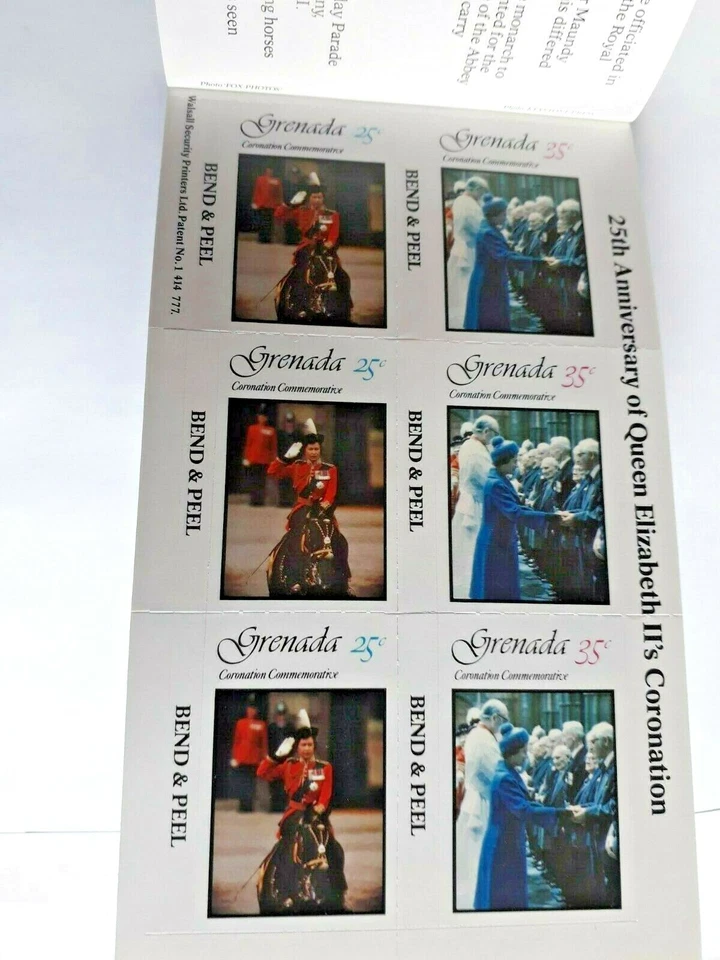 Гренада 25-летие коронации королевы Елизаветы II книга марок новом - Изображение 4 из 4
