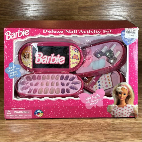 Vintage Barbie Mattel Deluxe Nail Activity Set 1998 NEW SEALED NIB