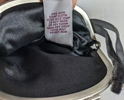 Sac à Main Vintage Gymboree – Velours Noir Et Perles, Pour Les Fêtes